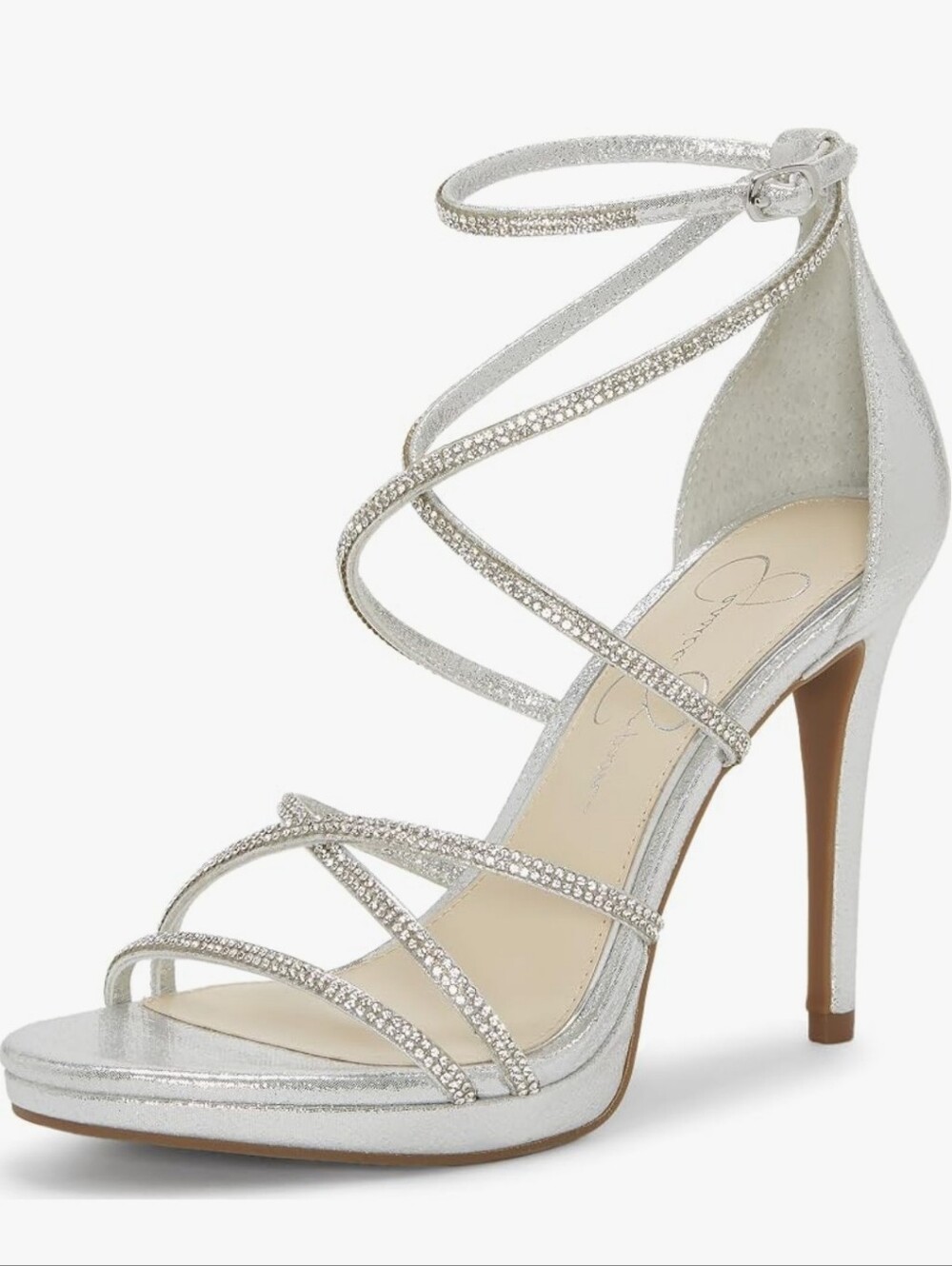 Jessica Simpson Womens Jaeya Strappy Dress Sandal Heeled